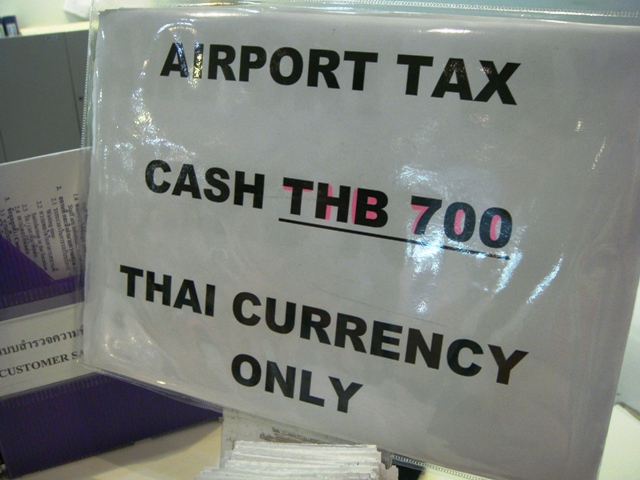 Аэропортовый сбор в Таиланде