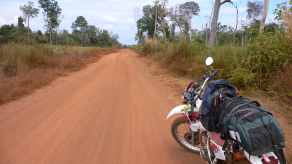 по Камбодже на мотоцикле