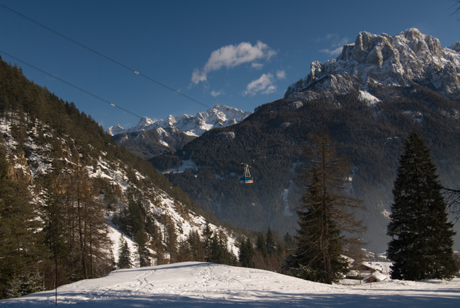 Италия: Доломитовые Альпы, Val di Fassa на Новый (2009) год