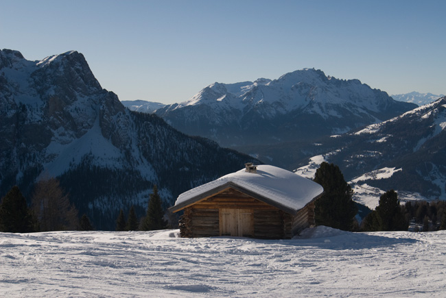 Италия: Доломитовые Альпы, Val di Fassa на Новый (2009) год