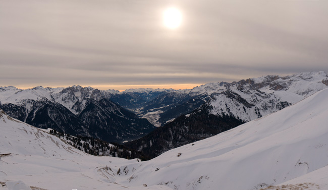 Италия: Доломитовые Альпы, Val di Fassa на Новый (2009) год