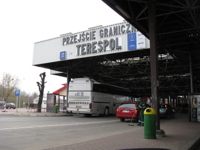 Очереди на польской границе.