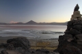 Laguna Colorada at dusk